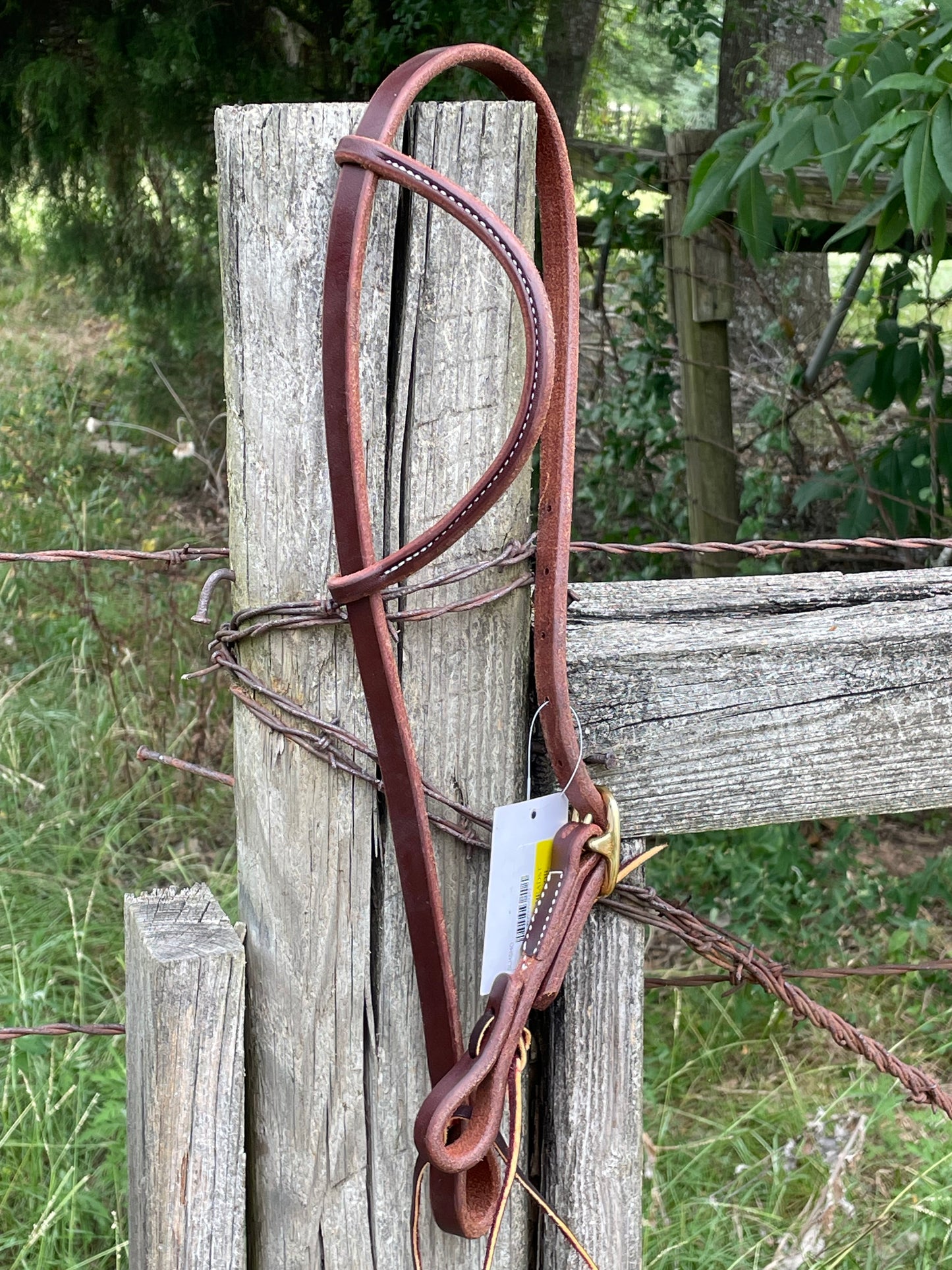 5/8 Harness Headstall, Slip Ear, Heavy Oil